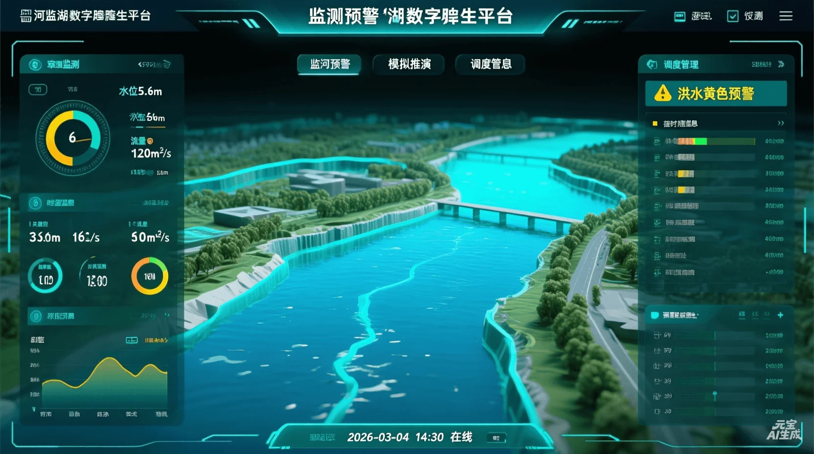 智慧河湖数字孪生云平台